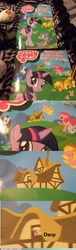 Size: 500x1650 | Tagged: safe, imported from derpibooru, applejack, derpy hooves, fluttershy, pinkie pie, rainbow dash, rarity, spike, twilight sparkle, dragon, earth pony, pegasus, pony, unicorn, artifact, cannot unsee, coloring book, derp, female, irl, logo, male, mane six, meme, my little brony, my little pony logo, pencil, photo, text, unicorn twilight, watermark