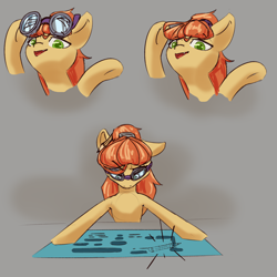 Size: 2000x2000 | Tagged: safe, artist:falses, imported from derpibooru, oc, oc only, unnamed oc, earth pony, pony, blueprint, concept, concept art, development, engineer, glasses, sketch, solo