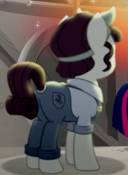 Size: 375x516 | Tagged: safe, imported from derpibooru, screencap, torque wrench, twilight sparkle, alicorn, rainbow roadtrip, butt, cropped, plot, twilight sparkle (alicorn)