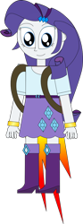 Size: 406x1086 | Tagged: safe, artist:rupahrusyaidi, imported from derpibooru, rarity, human, equestria girls, clothes, cutie mark on clothes, flying, jetpack, simple background, solo, transparent background