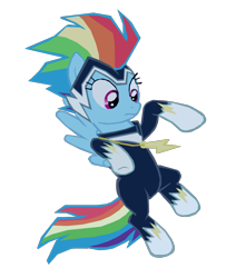 Size: 1280x1579 | Tagged: safe, artist:benpictures1, imported from derpibooru, rainbow dash, zapp, pegasus, pony, power ponies (episode), cute, dashabetes, female, flying, inkscape, power ponies, simple background, solo, transparent background, vector