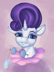 Size: 1200x1582 | Tagged: safe, artist:escapist, imported from derpibooru, rarity, pony, unicorn, abstract background, bust, portrait, solo