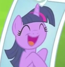 Size: 222x229 | Tagged: safe, edit, edited screencap, imported from derpibooru, screencap, twilight sparkle, alicorn, pony, season 4, trade ya, ^^, cropped, cute, eyes closed, female, horn, mare, open mouth, open smile, photo, smiling, twiabetes, twilight sparkle (alicorn)