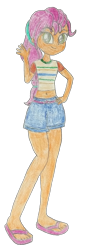 Size: 930x2704 | Tagged: safe, artist:legacynebula, imported from derpibooru, sunny starscout, human, equestria girls, equestria girls-ified, feet, female, g5, g5 to equestria girls, generation leap, simple background, solo, traditional art, transparent background