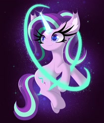 Size: 3464x4096 | Tagged: safe, artist:windykirin, imported from derpibooru, starlight glimmer, pony, unicorn, female, glowing, glowing horn, horn, solo