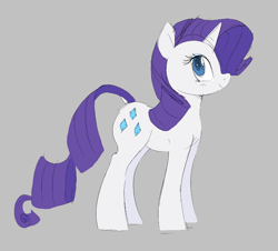 Size: 756x684 | Tagged: safe, artist:hattsy, rarity, pony, unicorn, aggie.io, dock, female, mare, simple background, smiling