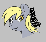 Size: 186x170 | Tagged: safe, derpy hooves, pony, aggie.io, female, lowres, mare, simple background, smiling