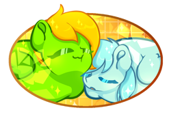 Size: 1216x847 | Tagged: safe, artist:iamsmileo, imported from derpibooru, oc, oc only, pegasus, cute, duo, lying, pegasus oc, ponyloaf, prone