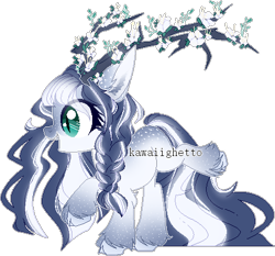 Size: 450x420 | Tagged: safe, artist:kawaiighetto, imported from derpibooru, oc, oc only, pony, braid, simple background, smiling, solo, transparent background, unshorn fetlocks