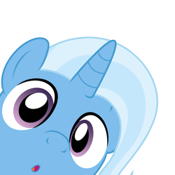 Size: 1569x1569 | Tagged: safe, artist:badumsquish, derpibooru exclusive, imported from derpibooru, trixie, pony, unicorn, :o, bust, confused, curious, cute, diatrixes, exploitable meme, female, horn, inconvenient trixie, looking at you, mare, meme, offscreen character, open mouth, peeking, portrait, pov, simple background, solo, transparent background, vector