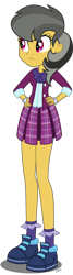 Size: 1049x3920 | Tagged: safe, artist:3d4d, imported from derpibooru, daring do, human, equestria girls, friendship games, clothes, crystal prep academy uniform, equestria girls-ified, female, hand on hip, school uniform, shoes, simple background, skirt, socks, solo, transparent background