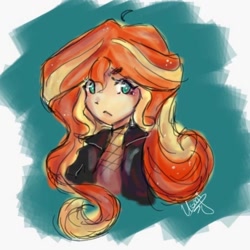 Size: 924x924 | Tagged: artist needed, source needed, safe, imported from derpibooru, sunset shimmer, human, equestria girls, female, solo