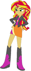 Size: 255x578 | Tagged: safe, artist:daniel10203040, imported from derpibooru, sunset shimmer, human, equestria girls, boots, clothes, cute, high heel boots, jacket, shimmerbetes, shirt, shoes, simple background, skirt, solo, white background