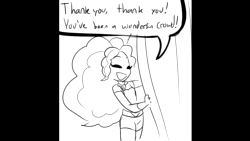 Size: 1280x720 | Tagged: safe, artist:angel love, artist:rileyav, artist:wubcakeva, imported from derpibooru, adagio dazzle, aria blaze, sonata dusk, human, equestria girls, animated, bruised, comic dub, female, grayscale, high five, monochrome, ouch, partial color, sound, sound only, the dazzlings, voice acting, webm