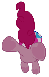 Size: 1280x2026 | Tagged: safe, artist:benpictures1, imported from derpibooru, pinkie pie, earth pony, pony, my little pony: the movie, balloonbutt, butt, cute, diapinkes, female, frog (hoof), helmet, inkscape, mare, plot, simple background, solo, transparent background, underhoof, vector