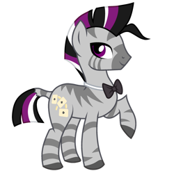 Size: 1280x1260 | Tagged: safe, artist:moonert, imported from derpibooru, oc, oc:aces high, zebra, bowtie, simple background, solo, transparent background