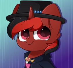 Size: 2800x2600 | Tagged: safe, artist:kittyrosie, imported from derpibooru, oc, oc only, pony, unicorn, cap, clothes, cute, ear fluff, hat, horn, ocbetes, unicorn oc