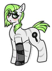 Size: 1148x1548 | Tagged: safe, artist:sexygoatgod, imported from derpibooru, oc, oc only, pony, adoptable, amputee, glasses, pride, prosthetic leg, prosthetic limb, prosthetics, simple background, solo, transparent background