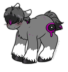Size: 1510x1594 | Tagged: safe, artist:sexygoatgod, imported from derpibooru, oc, oc only, pony, chubby, hair over eyes, male, shy, simple background, solo, transparent background, unshorn fetlocks