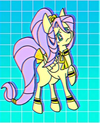 Size: 972x1200 | Tagged: safe, artist:stacy_165cut, imported from derpibooru, fluttershy, pegasus, pony, female, folded wings, mare, raised hoof, solo, wings