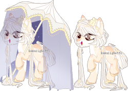 Size: 721x515 | Tagged: safe, artist:kawaiighetto, imported from derpibooru, oc, oc only, earth pony, pony, duo, earth pony oc, eyelashes, female, mare, raised hoof, simple background, smiling, transparent background, umbrella