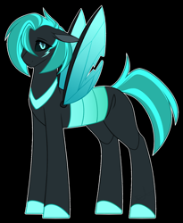 Size: 1228x1500 | Tagged: safe, artist:purplegrim40, imported from derpibooru, oc, oc only, changepony, hybrid, black background, crack ship offspring, female, interspecies offspring, offspring, parent:queen chrysalis, parent:sky stinger, scar, simple background, solo