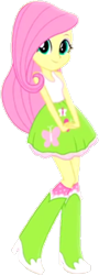 Size: 198x553 | Tagged: safe, artist:daniel10203040, imported from derpibooru, fluttershy, human, equestria girls, boots, clothes, cute, high heel boots, shirt, shoes, shyabetes, simple background, skirt, sleeveless, socks, solo, tanktop, transparent background