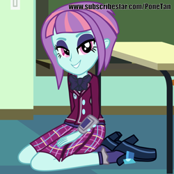 Size: 4000x4000 | Tagged: safe, artist:cloppy hooves, imported from ponybooru, sunny flare, equestria girls, female, show accurate, solo