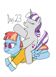 Size: 2000x2727 | Tagged: safe, artist:ktd1993, imported from derpibooru, twilight velvet, windy whistles, pegasus, pony, unicorn, 23, female, flying, infidelity, lesbian, mare, ponies riding ponies, pride month, riding, shipping, twilight velvet riding windy whistles, velvetwhistles