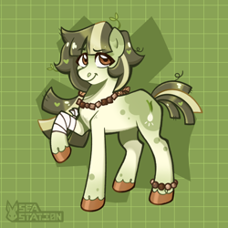 Size: 2000x2000 | Tagged: safe, artist:seasemissary, imported from derpibooru, oc, oc:spring onion, earth pony, pony, female, mare, solo