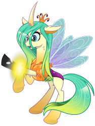 Size: 2400x3200 | Tagged: safe, artist:cheezedoodle96, artist:jadedjynx, imported from derpibooru, queen chrysalis, changedling, changeling, changeling queen, to where and back again, .svg available, a better ending for chrysalis, abstract background, chest fluff, female, fluffy, gasp, good, good end, open mouth, purified chrysalis, rearing, reformed, simple background, solo, sparkles, spread wings, svg, transformation, transparent background, vector, what if, wide eyes, wings