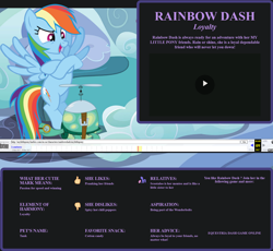 Size: 1700x1562 | Tagged: safe, imported from derpibooru, rainbow dash, tank, pony, tortoise, biography, official