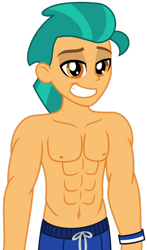 Size: 1024x1739 | Tagged: safe, artist:emeraldblast63, imported from derpibooru, hitch trailblazer, human, equestria girls, abs, clothes, equestria girls-ified, g5, g5 to equestria girls, generation leap, male, shorts, shredded hitch, simple background, solo, stupid sexy hitch trailblazer, transparent background