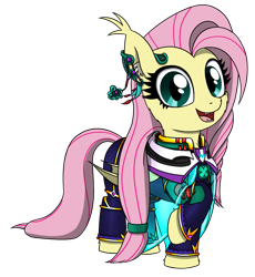 Size: 1836x1994 | Tagged: safe, artist:questionmarkdragon, imported from derpibooru, fluttershy, bat pony, pony, bat ponified, clothes, eyelashes, female, flutterbat, mare, race swap, raised hoof, simple background, solo, story included, transparent background