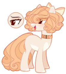 Size: 1920x2170 | Tagged: safe, artist:toffeelavender, imported from derpibooru, oc, oc only, earth pony, pony, base used, bow, collar, earth pony oc, female, hair bow, heart, heart eyes, looking back, mare, simple background, smiling, solo, transparent background, wingding eyes