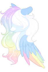 Size: 1048x1576 | Tagged: safe, artist:aledera, imported from derpibooru, oc, oc only, oc:adelina, pegasus, pony, bust, colored wings, multicolored wings, portrait, simple background, solo, transparent background, wings
