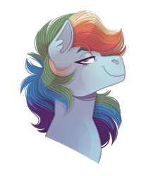 Size: 2000x2300 | Tagged: safe, artist:kikirdcz, imported from derpibooru, rainbow dash, pegasus, pony, bust, female, mare, simple background, solo, transparent background