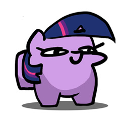 Size: 660x623 | Tagged: safe, imported from derpibooru, twilight sparkle, amogus, among us, meme, simple background, solo, sus (among us), twiggie, white background