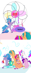 Size: 1903x4383 | Tagged: safe, artist:aztrial, imported from derpibooru, part of a set, hitch trailblazer, izzy moonbow, pipp petals, sunny starscout, zipp storm, dragon, earth pony, pegasus, pony, unicorn, alternate hairstyle, baby, baby dragon, bipedal, blushing, colored wings, cute, eyebrows, eyebrows visible through hair, eyes closed, fan, female, food, frown, g5, grin, group, herbivore, high res, ice cream, izzybetes, lying down, male, mane five (g5), mare, markings, multicolored wings, open mouth, open smile, papa hitch, ponytail, popsicle, prone, quintet, siblings, simple background, sisters, sitting, smiling, sparky sparkeroni, spread wings, stallion, swimming pool, ta-da!, uni-cycling, unshorn fetlocks, watermelon, white background, wings