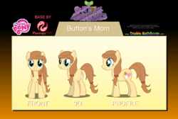 Size: 250x168 | Tagged: safe, artist:flamingo1986, imported from derpibooru, button mash, oc, oc:cream heart, earth pony, pony, colt, doublerainboom.com, female, foal, front view, male, mare, my little pony logo, profile view, side view, text