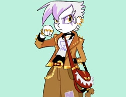 Size: 2320x1784 | Tagged: safe, artist:stevetwisp, imported from derpibooru, gilda, human, equestria girls, belt, belt buckle, clothes, ear piercing, equestria girls-ified, female, jacket, pants, piercing, purse, shirt, solo