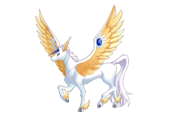 Size: 6626x4492 | Tagged: safe, artist:alus, imported from derpibooru, oc, oc only, pegasus, crystal beast, crystal beast sapphire pegasus, horn, sapphire pegasus, simple background, solo, transparent background, yu-gi-oh!