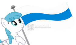Size: 3181x1885 | Tagged: safe, artist:anonymous, imported from derpibooru, lightning bolt, white lightning, pegasus, pony, comments locked down, flag, hoof on chest, politics, qr code, russia, salute, simple background, textless version, transparent background, vector, watermark, white-blue-white flag