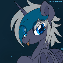 Size: 2399x2399 | Tagged: safe, artist:memengla, imported from derpibooru, oc, oc only, oc:elizabat stormfeather, alicorn, bat pony, bat pony alicorn, pony, alicorn oc, bat pony oc, bat wings, female, horn, mare, solo, wings