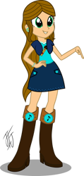 Size: 618x1293 | Tagged: safe, artist:mlp-scribbles, imported from derpibooru, oc, oc only, human, equestria girls, boots, clothes, high heel boots, jacket, shirt, shoes, simple background, skirt, solo, transparent background