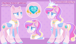 Size: 917x532 | Tagged: safe, artist:egyptfox123, imported from derpibooru, princess cadance, pegasus, pony, alternate design, base used, colored pupils, female, pegasus cadance, reference sheet, solo, trans female, transgender