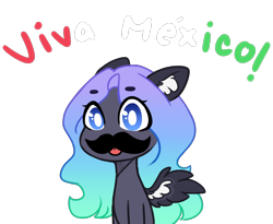 Size: 1300x1065 | Tagged: safe, artist:purplegrim40, imported from derpibooru, oc, oc only, pegasus, pony, bust, ear fluff, fake moustache, female, mare, mexico, pegasus oc, simple background, solo, transparent background, white pupils