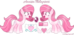 Size: 4966x2382 | Tagged: safe, artist:tanahgrogot, imported from derpibooru, oc, oc:annisa trihapsari, earth pony, pony, base used, bio, cute, cutie mark, earth pony oc, female, happy, heart, heart mark, mare, medibang paint, ocbetes, redesign, simple background, solo, transparent background