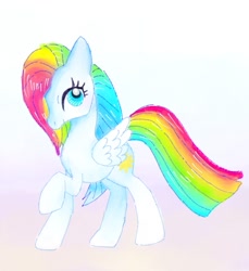 Size: 779x850 | Tagged: safe, artist:stacy_165cut, imported from derpibooru, pegasus, pony, female, folded wings, g1, mare, profile, raised hoof, simple background, solo, starshine (g1), white background, wings