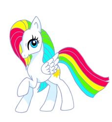 Size: 779x850 | Tagged: safe, artist:stacy_165cut, imported from derpibooru, pegasus, pony, female, folded wings, g1, mare, profile, raised hoof, simple background, solo, starshine (g1), white background, wings